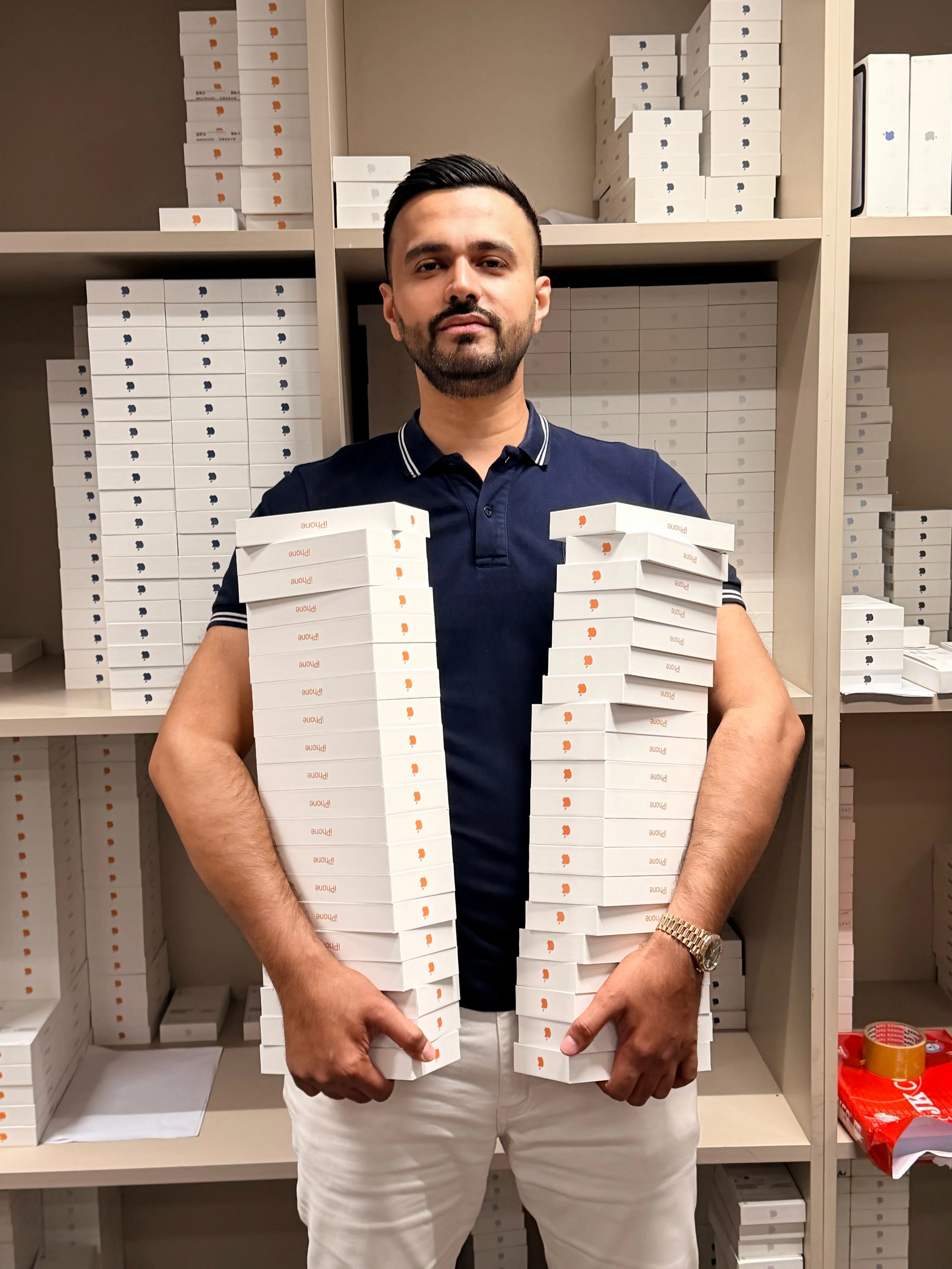 Coolmix team member with inventory