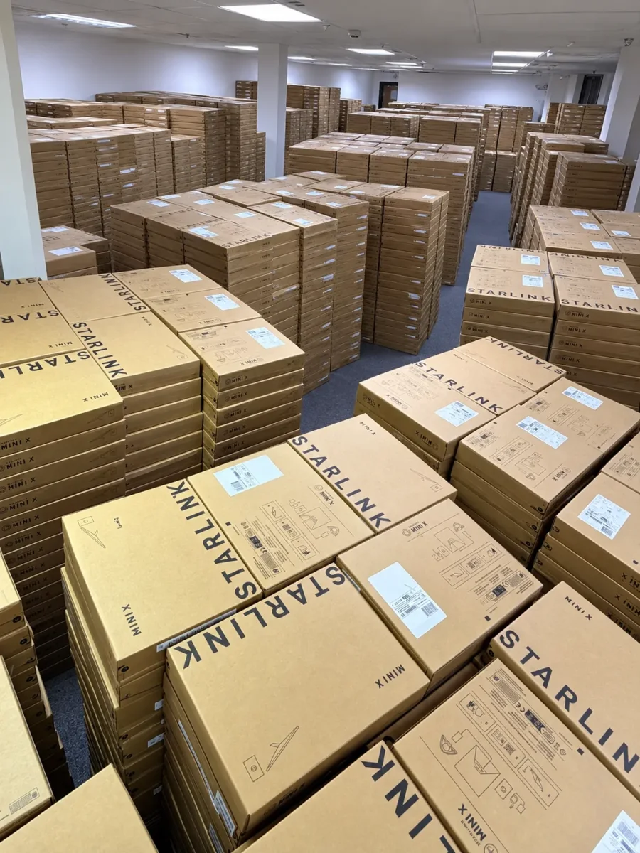 Starlink inventory at the Coolmix warehouse