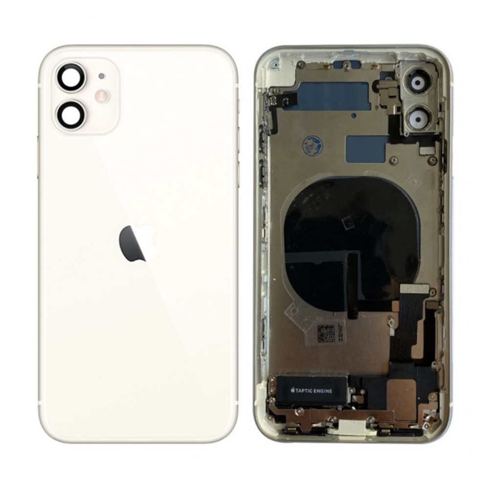 Rear housing with frame - iPhone 11 White view