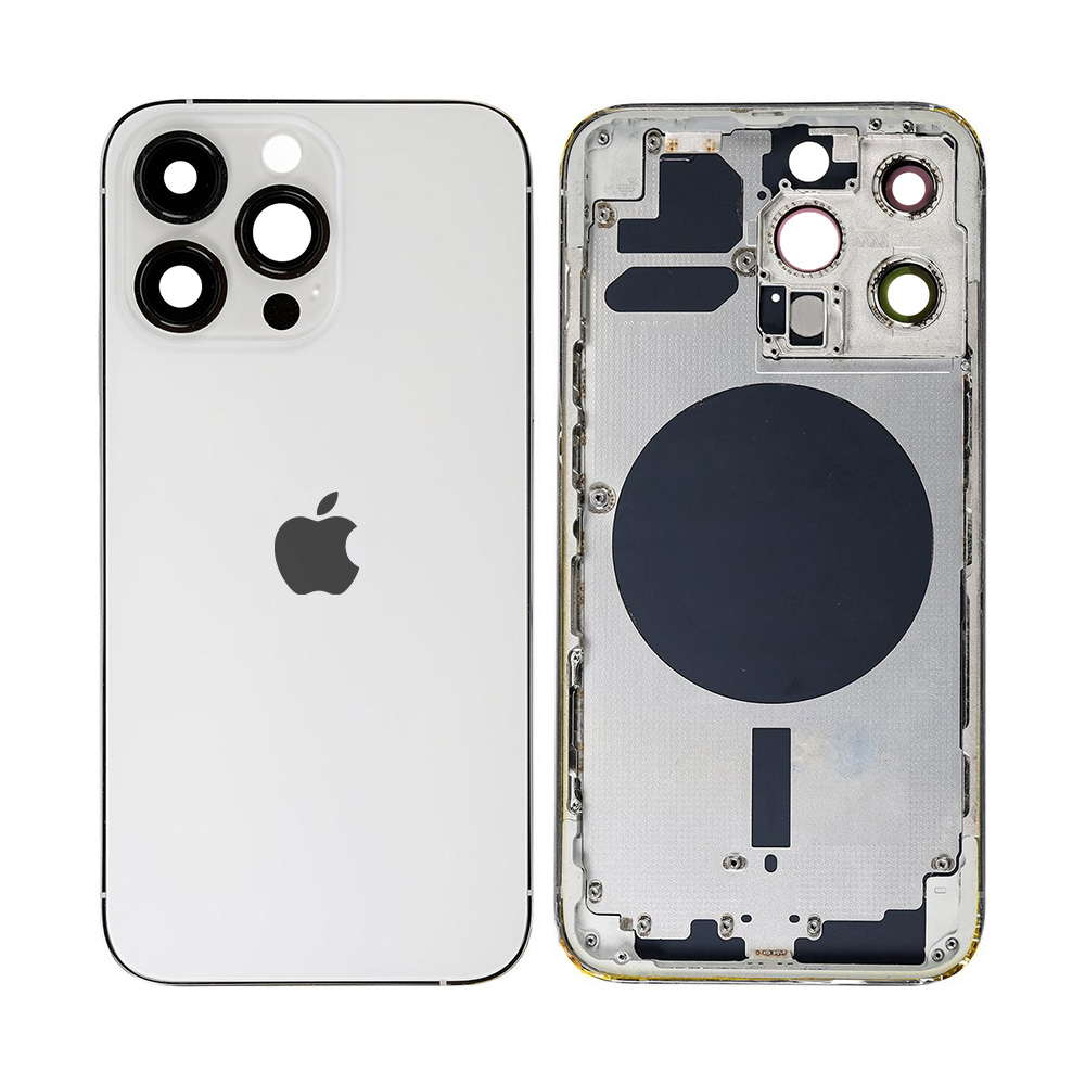 Rear housing with frame - iPhone 13 Pro Max Silver view