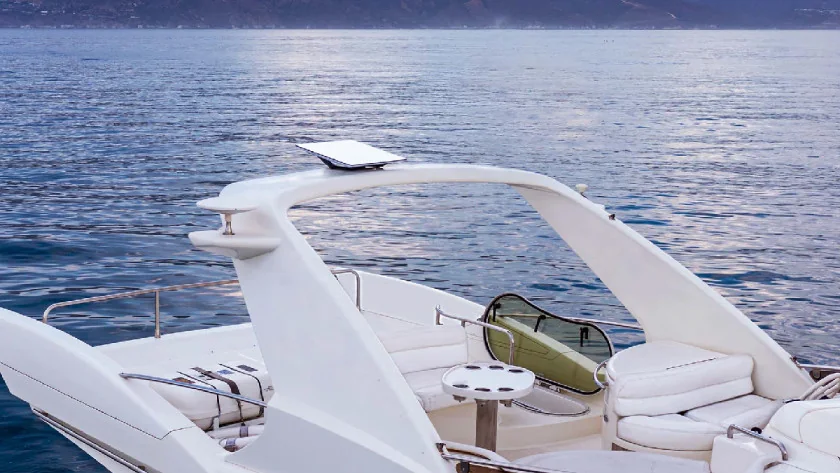 Starlink terminal installed on a vessel for maritime connectivity